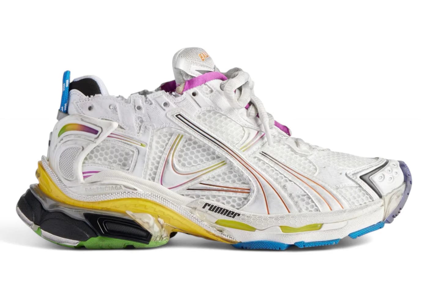 Balenciaga Runner Sneaker Gradient - White Multi-Color