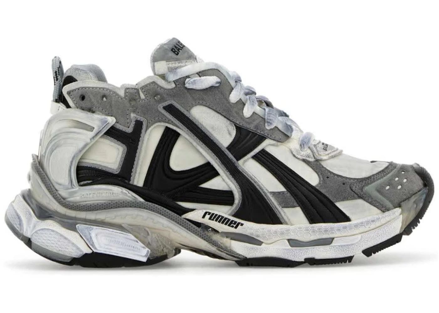 Balenciaga Wmns Runner Sneaker 'Worn-Out - Grey Black'