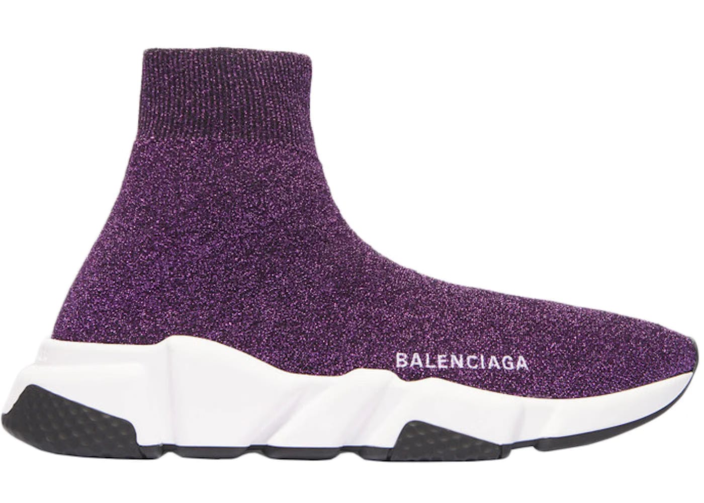 Balenciaga Speed Purple Lurex Womens