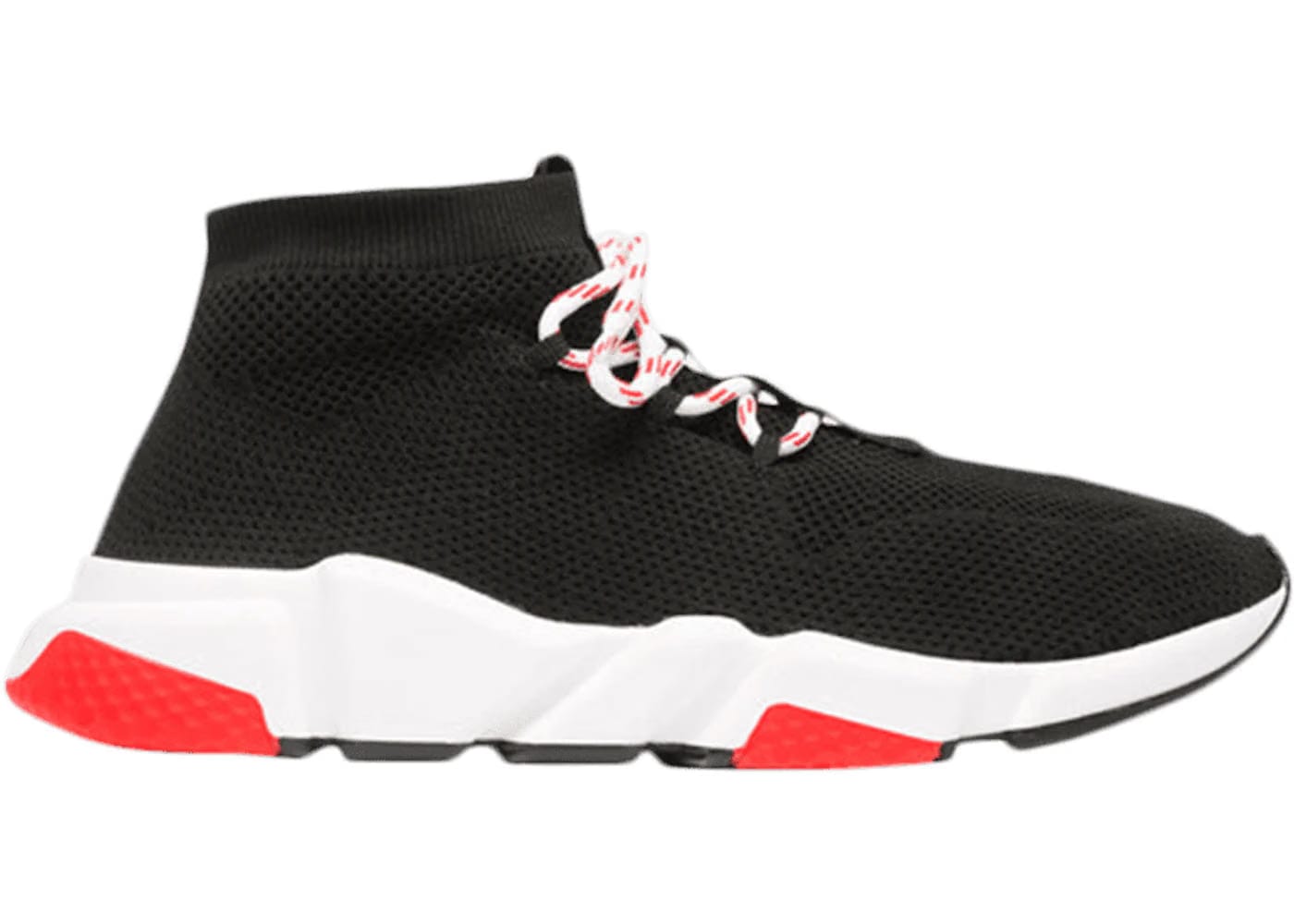 Balenciaga Speed Trainer Lace Up Black Red 2018