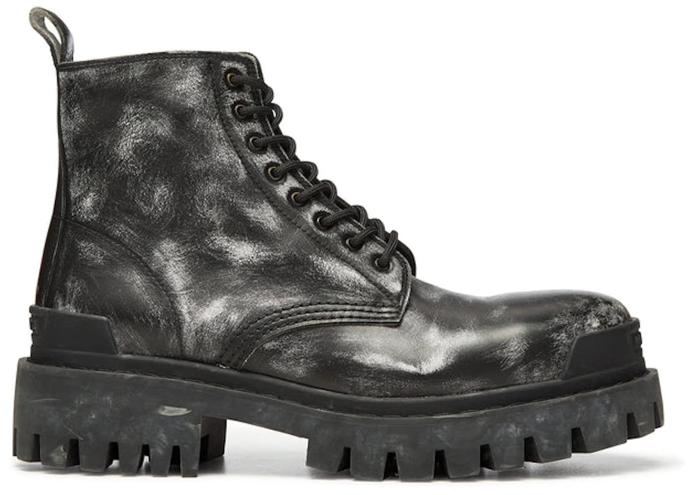 Balenciaga Strike Ankle Boots Black Leather