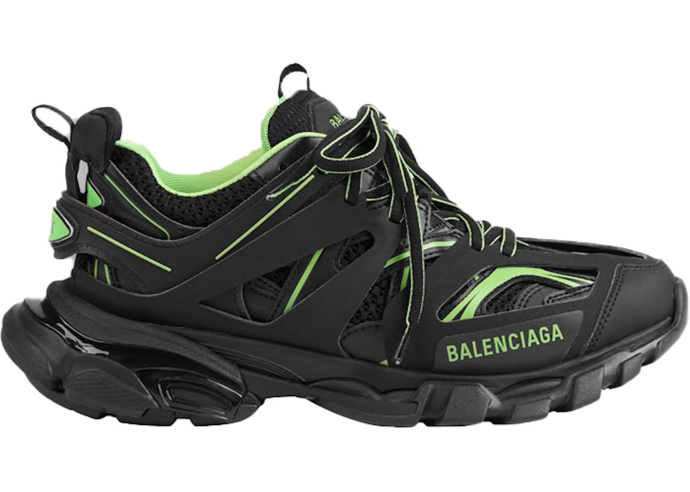 Balenciaga Wmns Track Sneaker 'Black Fluo Green'