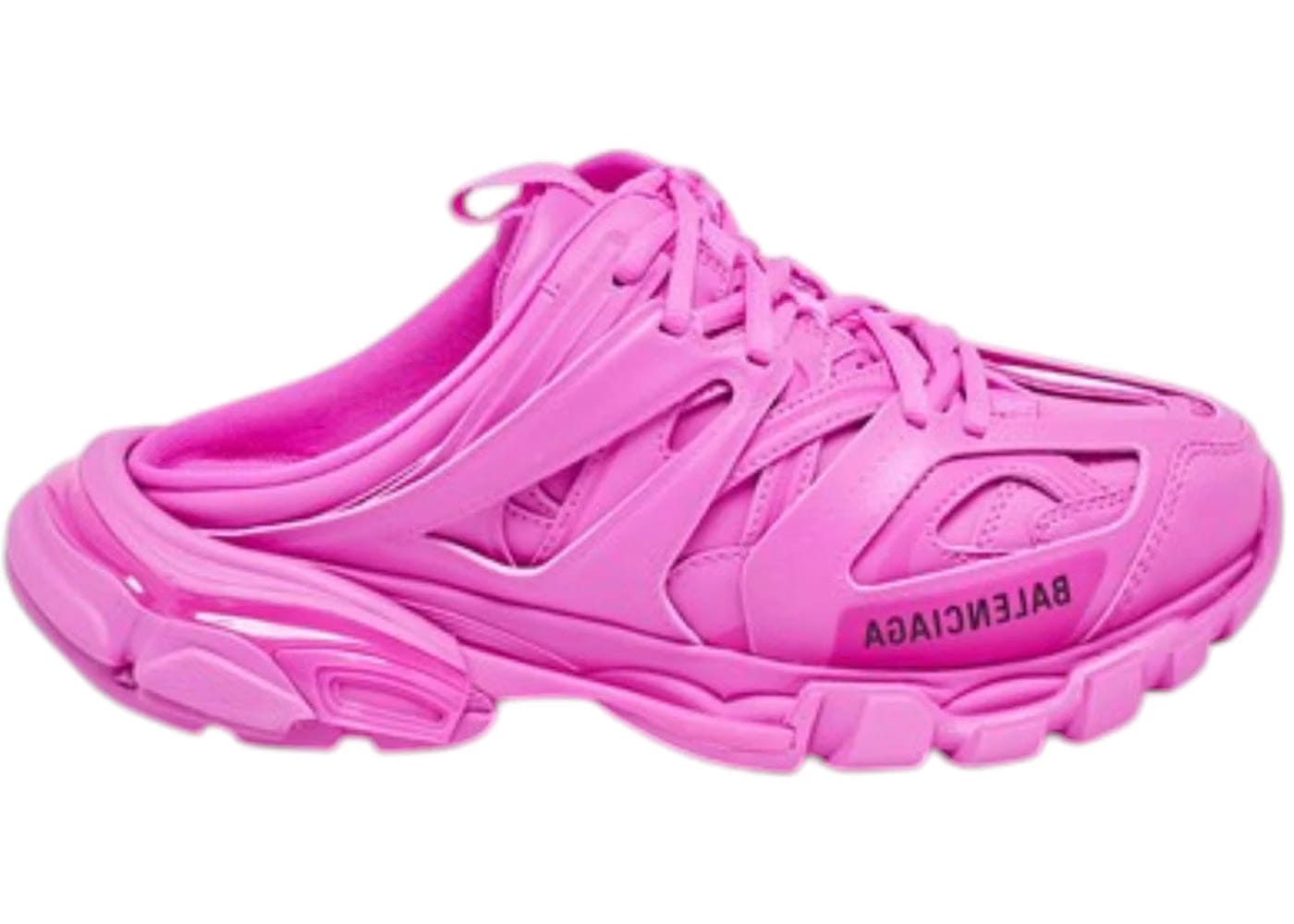 Balenciaga Track Mule Runners Dark Pink Black