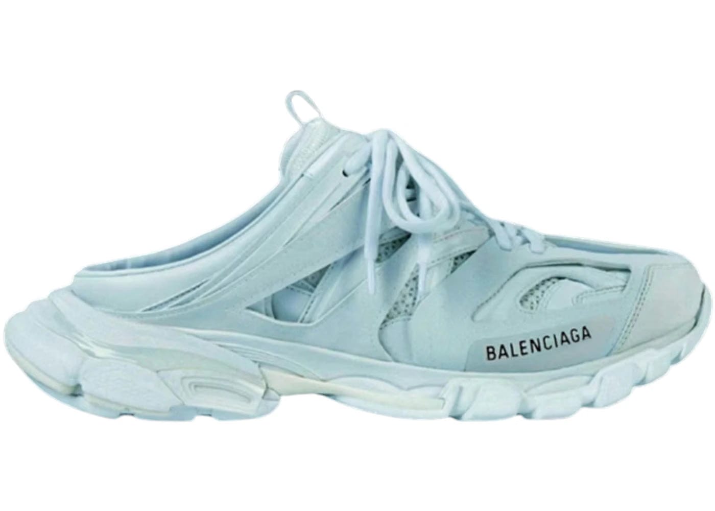Balenciaga Track Mule Light Blue Black