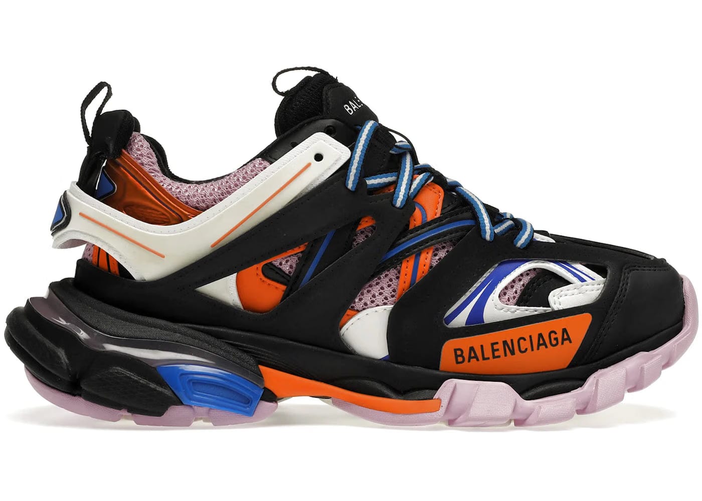 Balenciaga Track Trainers Black Orange Womens