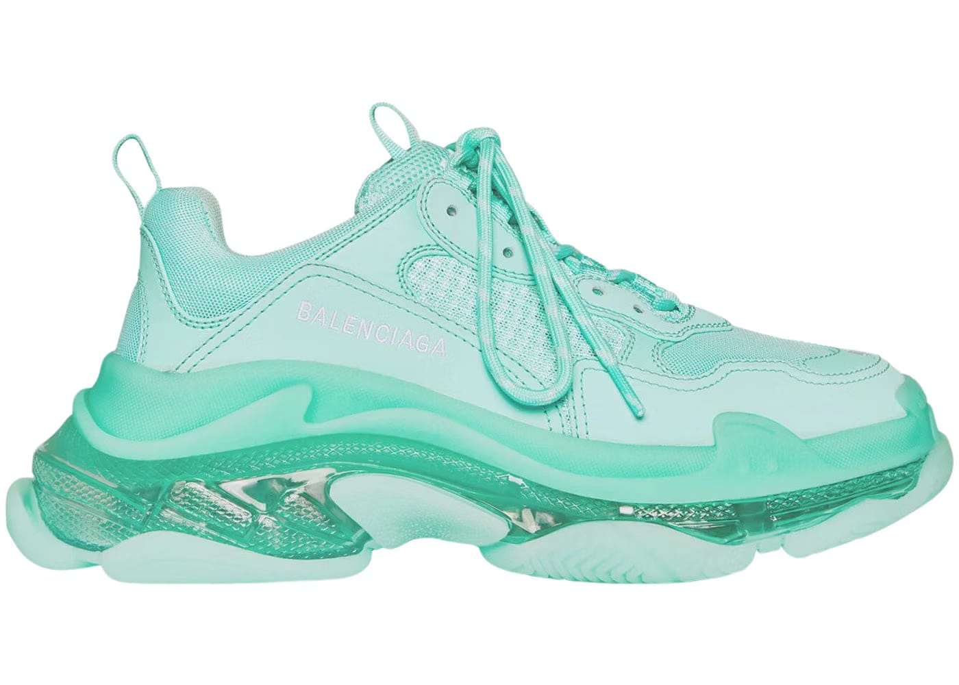 Balenciaga Wmns Triple S Sneaker 'Clear Sole - Mint'