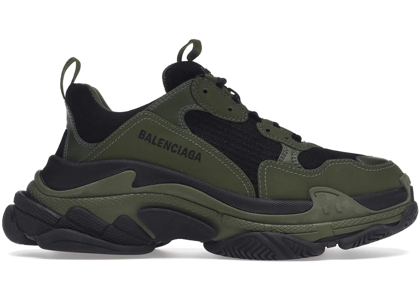 Balenciaga Triple S Dark Green Black