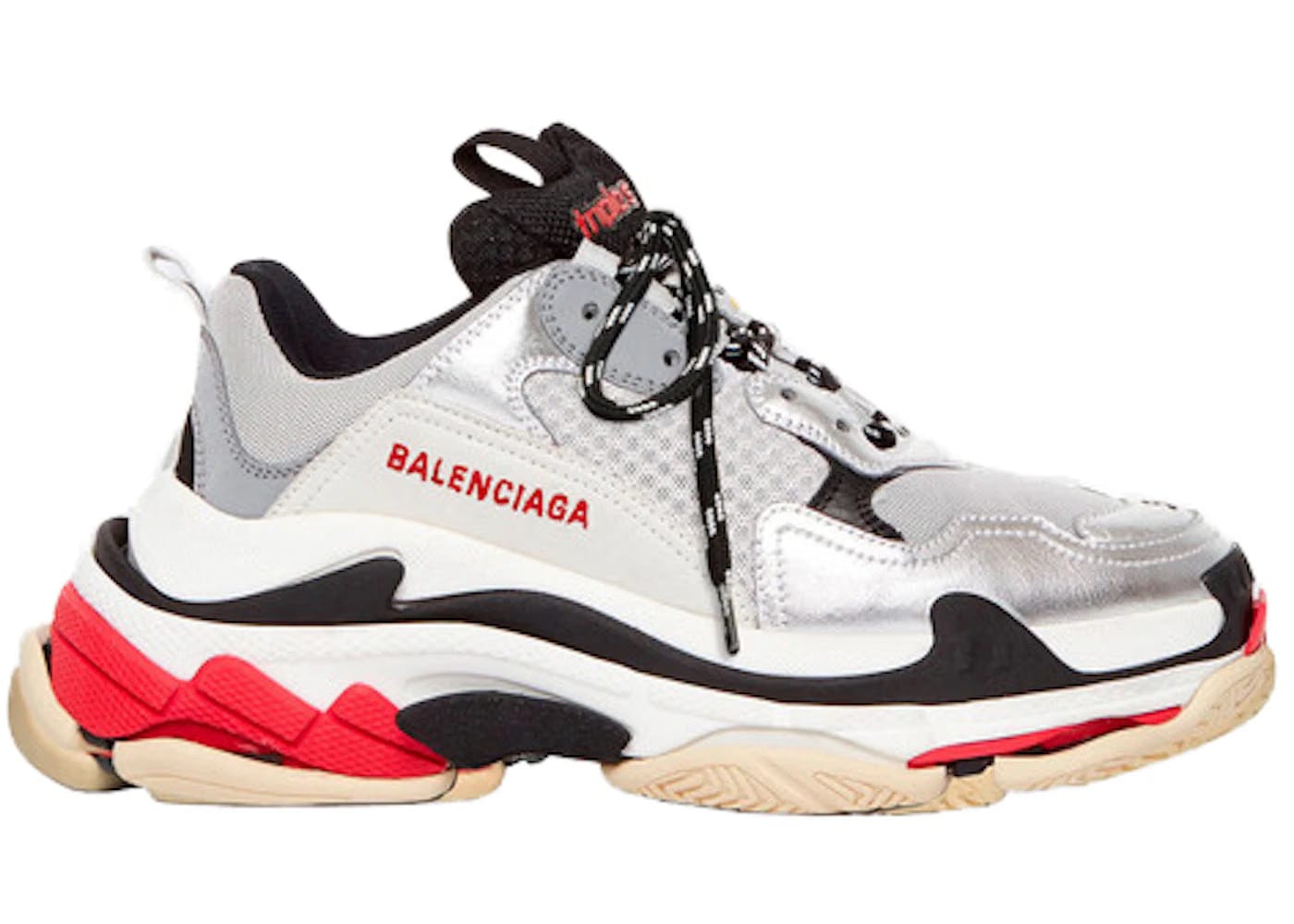 Balenciaga Triple S Silver Black 2019 Womens