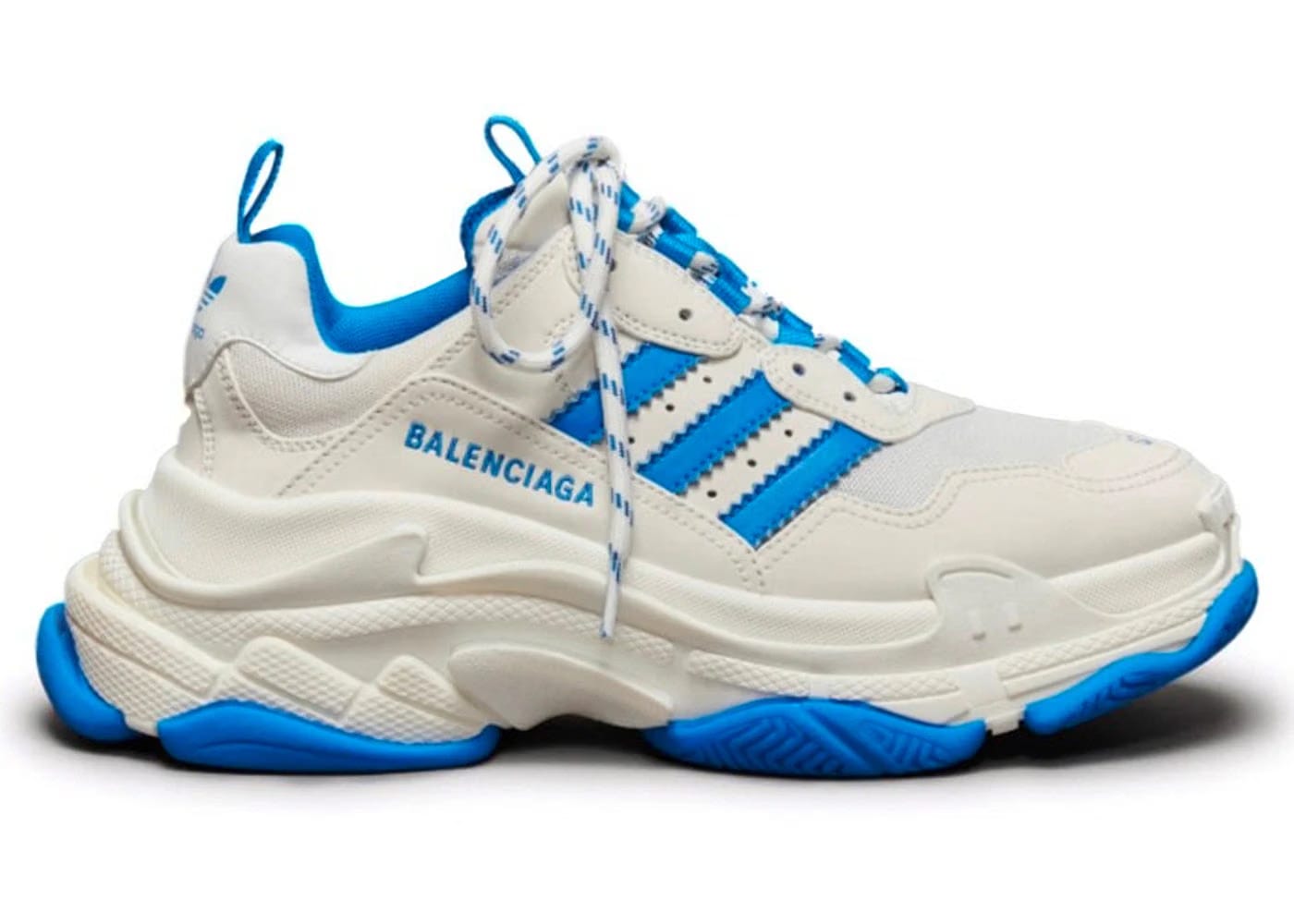 Balenciaga x Adidas Triple S Sneaker White Blue