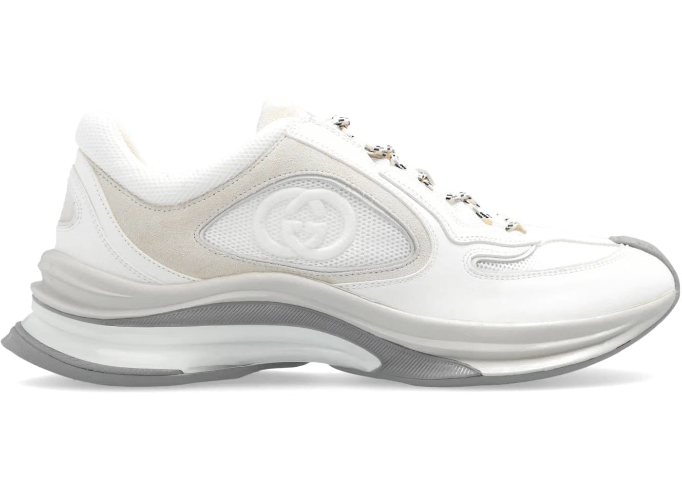 Gucci Run White Suede Womens