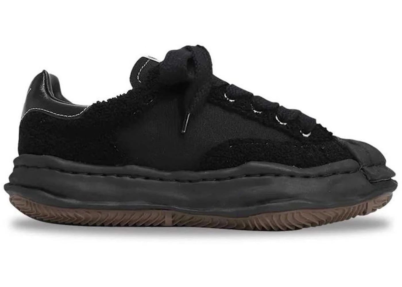 Maison Mihara Yasuhiro Blakey Low Og Sole Shell Toe Canvas Sagara Black