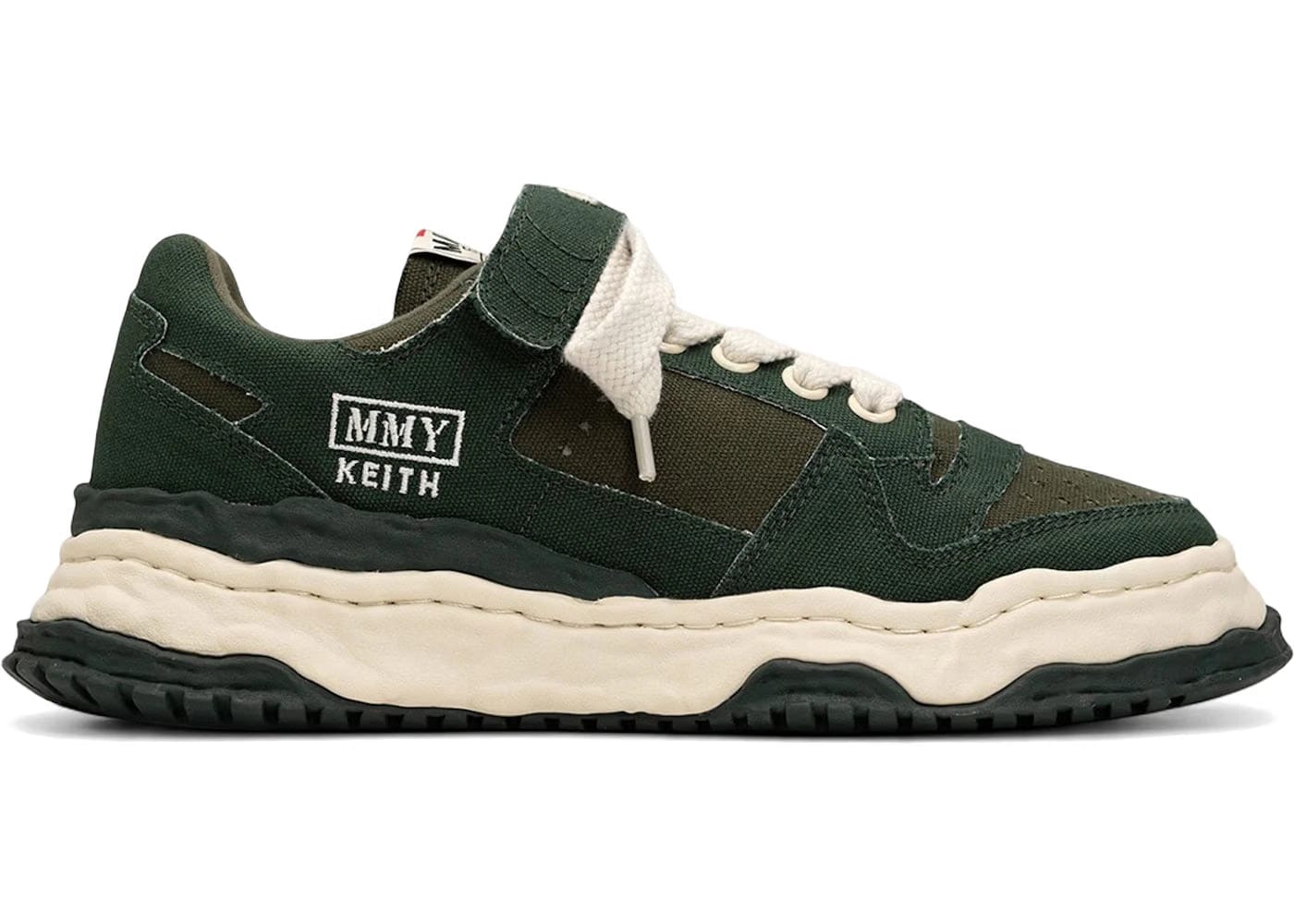 Maison Mihara Yasuhiro Keith Og Sole Canvas Low Green