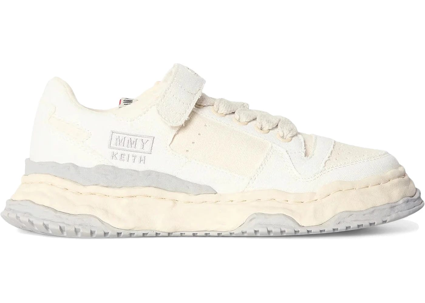 Maison Mihara Yasuhiro Keith Og Sole Canvas Low White