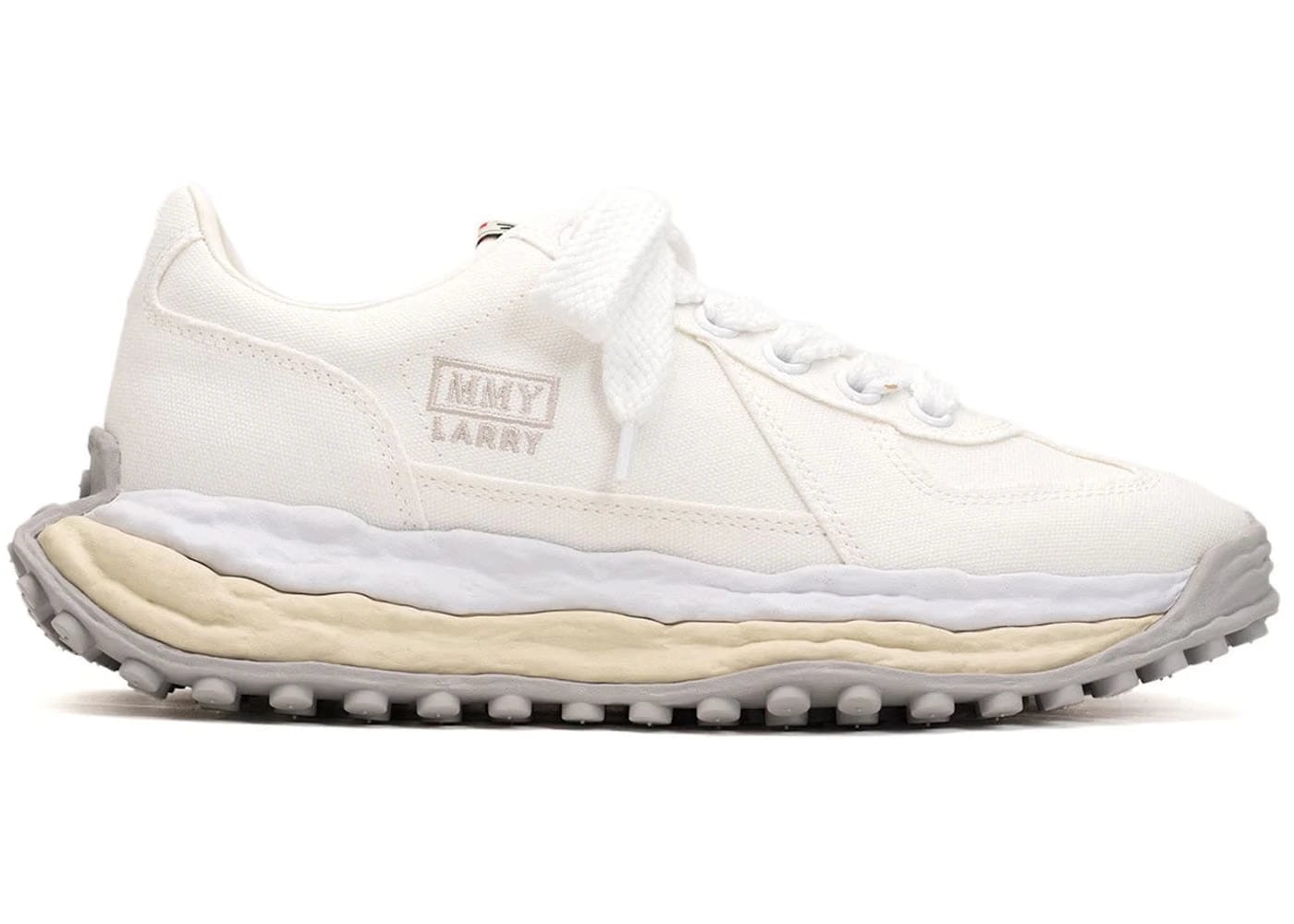 Maison Mihara Yasuhiro Larry Og Sole Canvas Low White
