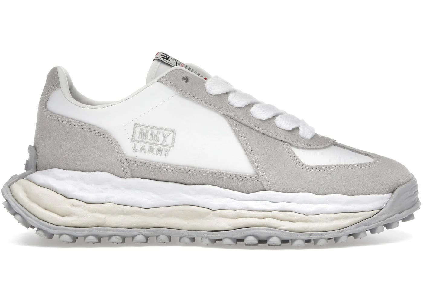Maison Mihara Yasuhiro Larry Og Sole Mix Material Low White