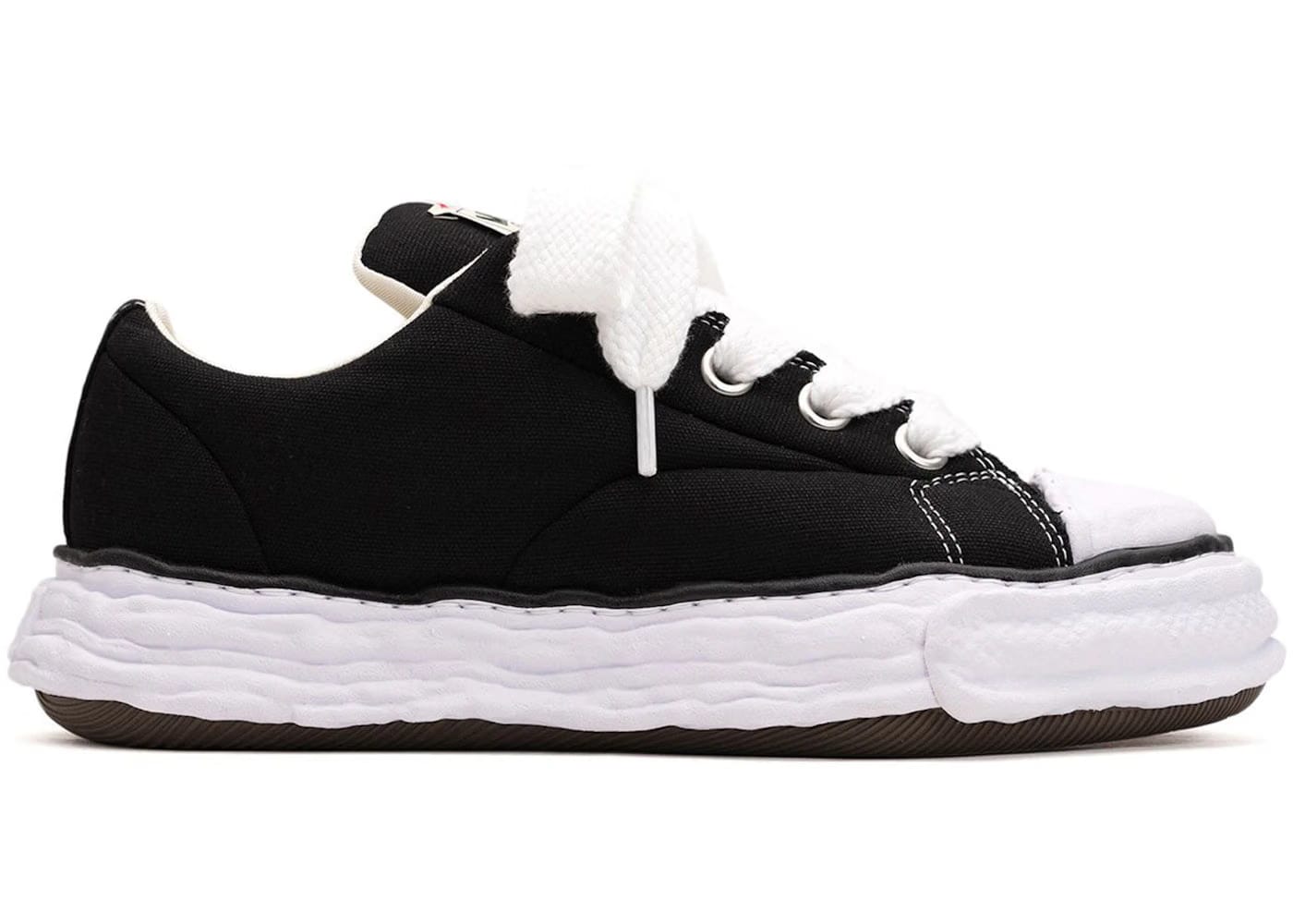 Maison Mihara Yasuhiro Peterson 23 Og Sole Padded Canvas Low Black White