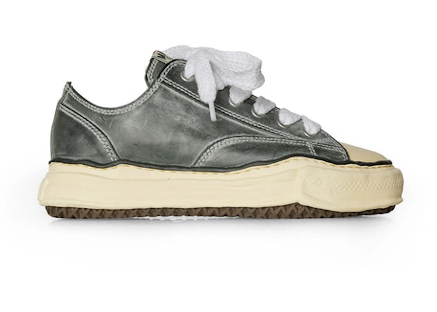 Maison Mihara Yasuhiro Peterson Og Sole Low Paraffin Leather Black