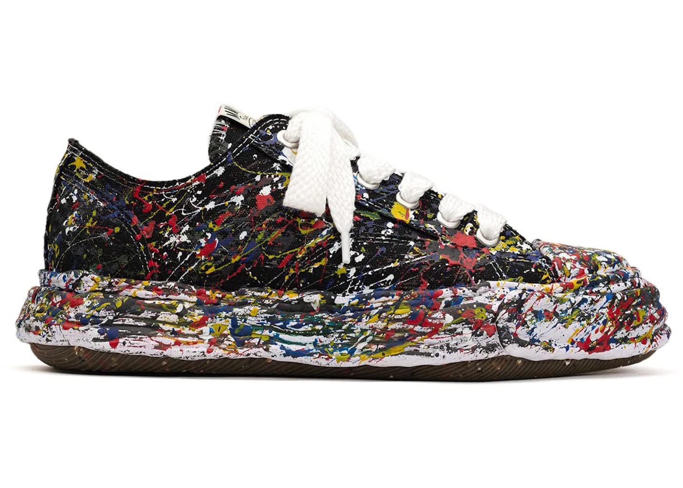 Maison Mihara Yasuhiro Peterson23 Og Sole Canvas Low Sputtering Paint Black White