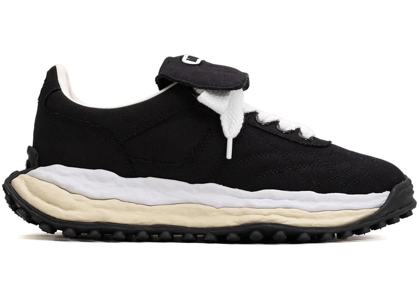 Maison Mihara Yasuhiro Scott Og Sole Canvas Low Black White