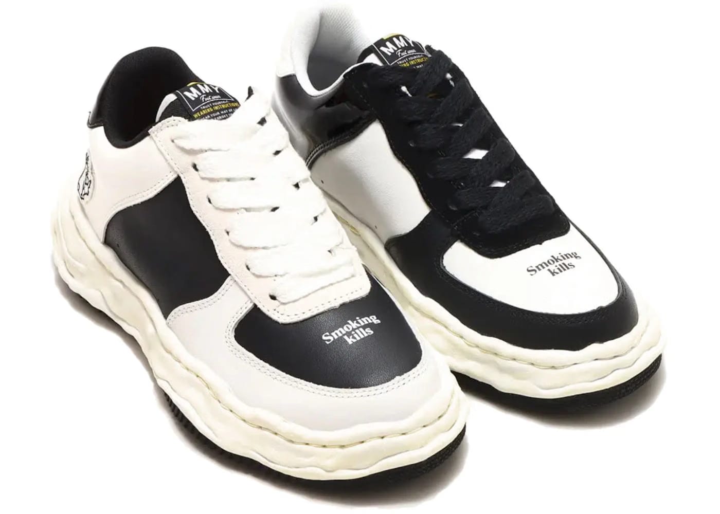 Maison Mihara Yasuhiro Wayne Low Leather Fr2 Atmos Black White