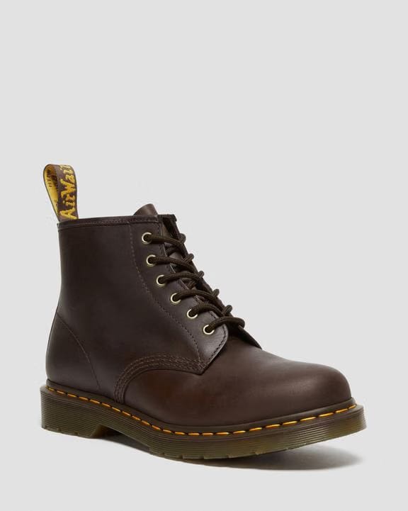 101 Crazy Horse Leather Ankle Boots - Dark Brown - Mens