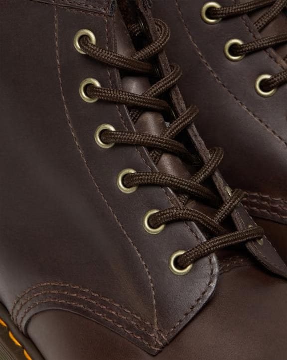 101 Crazy Horse Leather Ankle Boots - Dark Brown - Mens