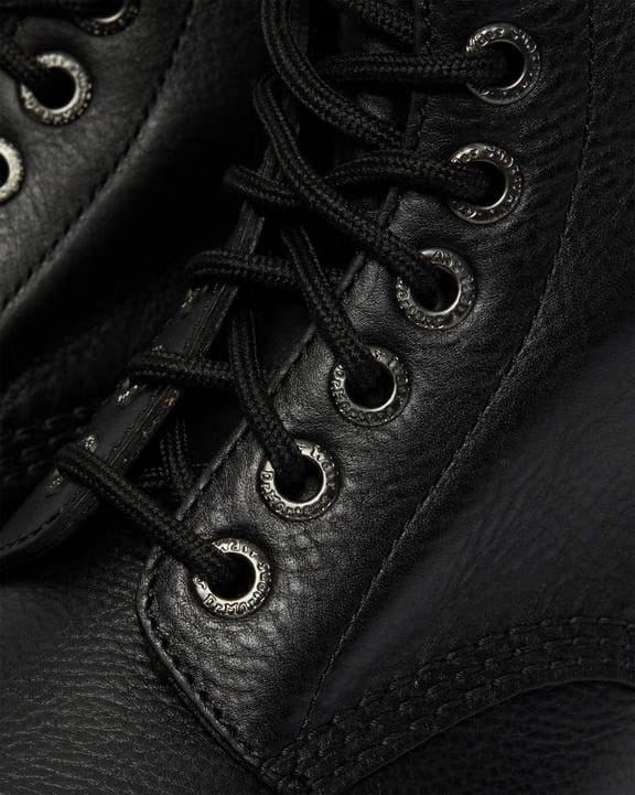 1460 Bex Pisa Leather Lace Up Boots - Black - Womens