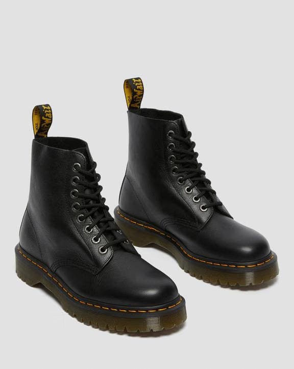 1460 Bex Pisa Leather Lace Up Boots - Black - Womens