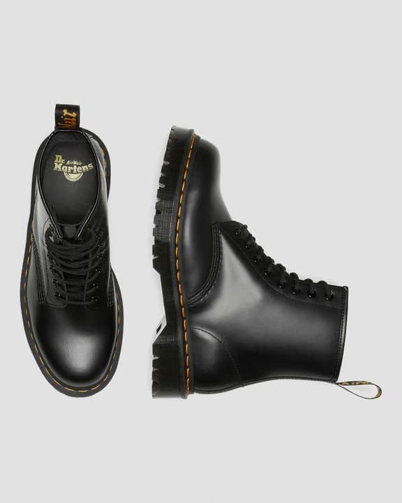 1460 Bex Smooth Leather Lace Up Boots - Black - Mens