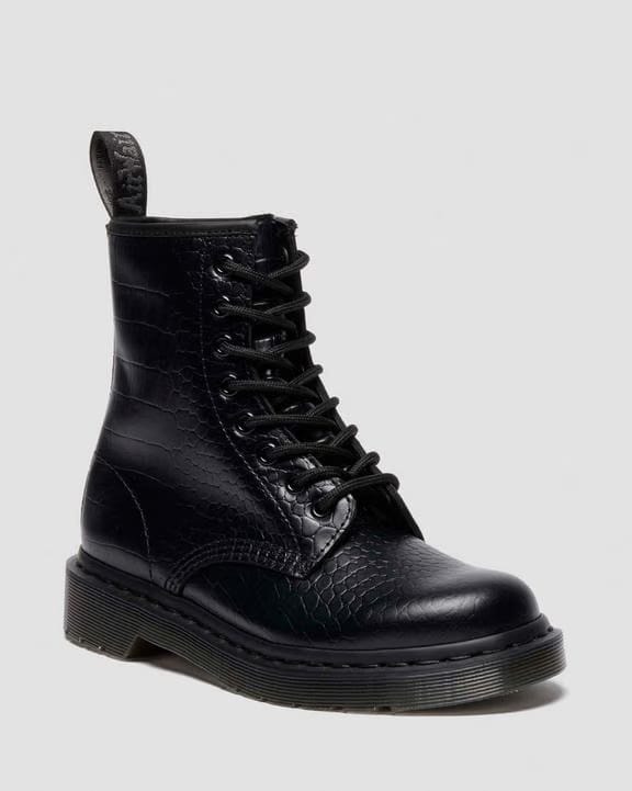 1460 Croco - Black - Womens