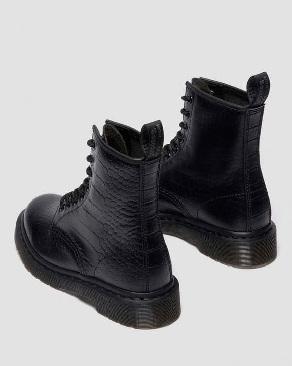 1460 Croco - Black - Womens