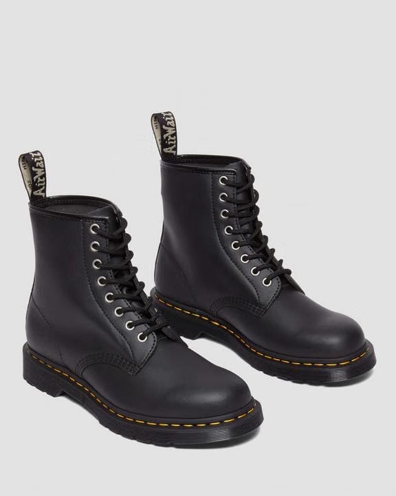 1460 Genix Nappa Reclaimed Leather Lace Up Boots - Black - Mens