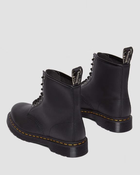 1460 Genix Nappa Reclaimed Leather Lace Up Boots - Black - Mens