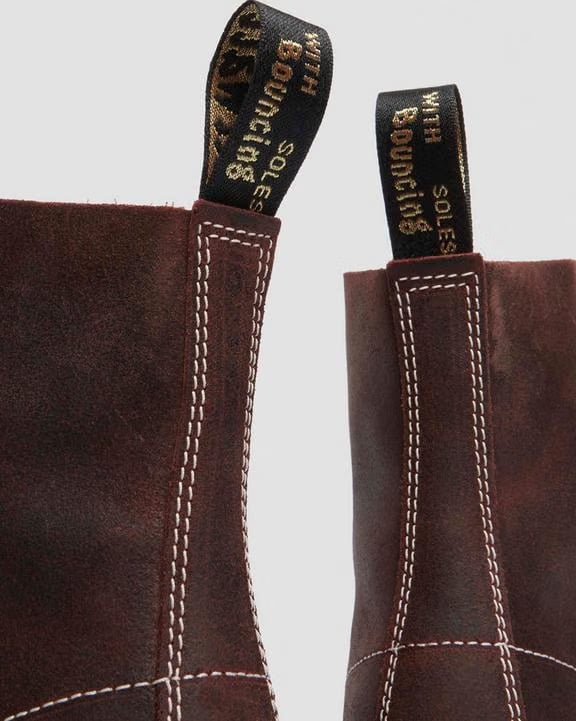 1460 Made In England Wax Commander Lace Up Boots - Brown - Mens