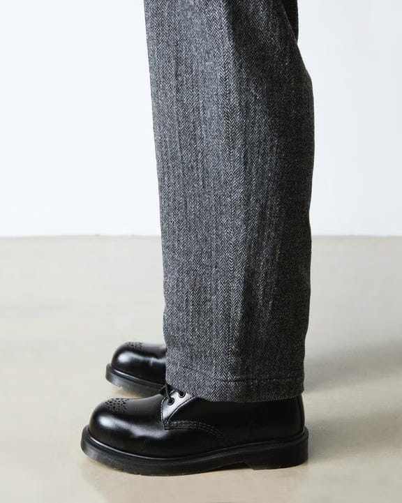 Analine Leather Steel Toe Boots - Black Analine - Mens