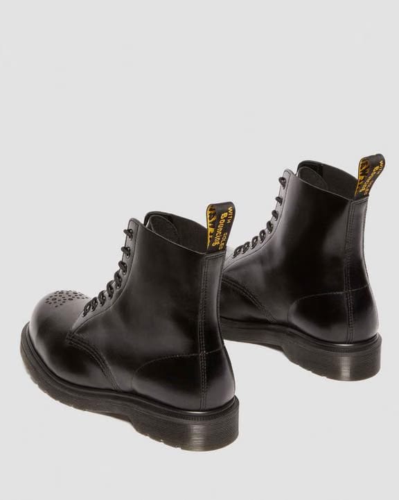 Analine Leather Steel Toe Boots - Black Analine - Mens
