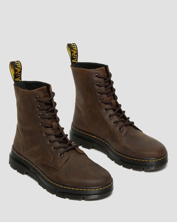 Combs Crazy Horse Leather Casual Boots - Brown - Mens