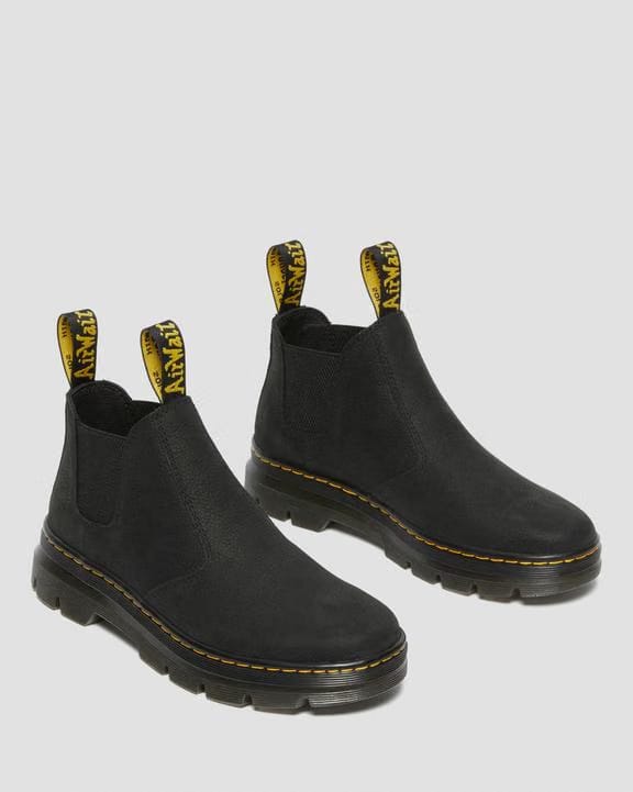Hardie Ii Leather Chelsea Work Boots - Black - Mens