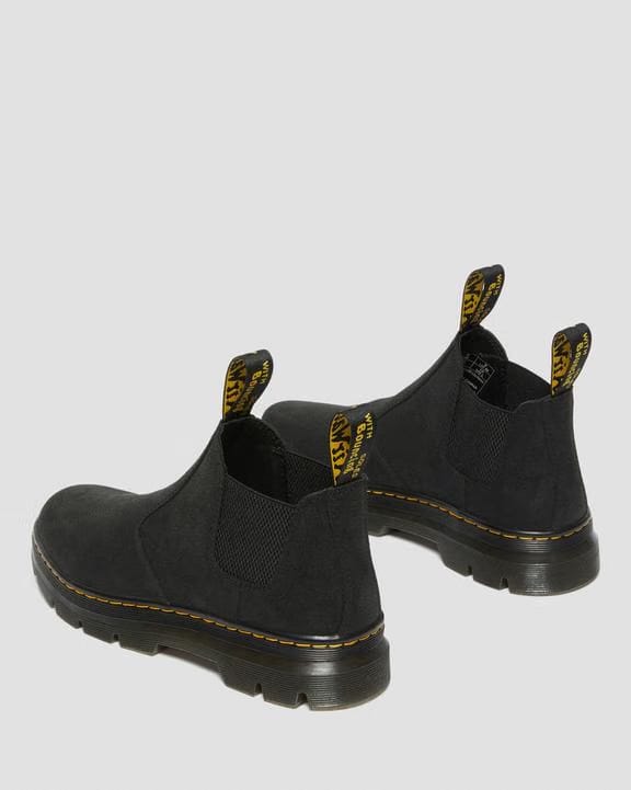 Hardie Ii Leather Chelsea Work Boots - Black - Mens