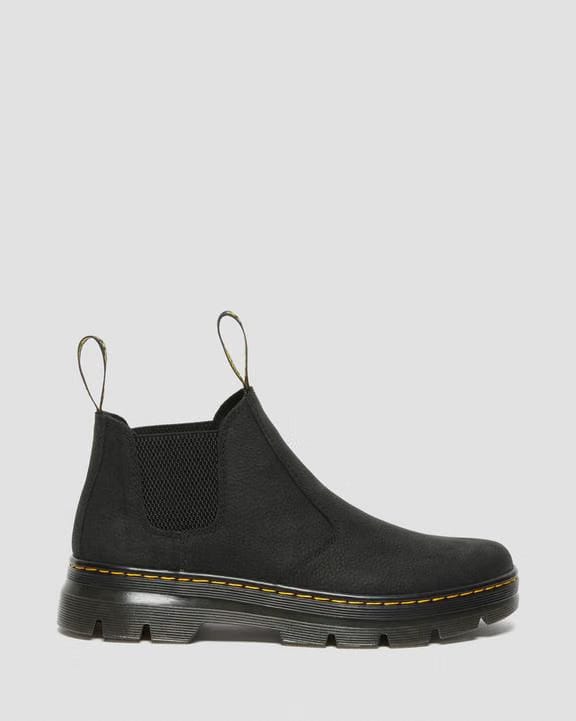 Hardie Ii Leather Chelsea Work Boots - Black - Mens