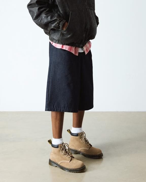 Waxy Suede Ankle Boots - Savannah Tan - Womens