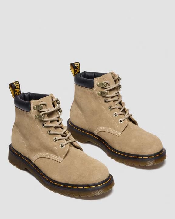Waxy Suede Ankle Boots - Savannah Tan - Womens