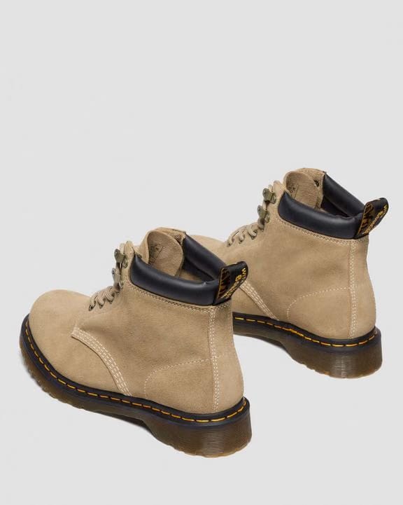 Waxy Suede Ankle Boots - Savannah Tan - Womens