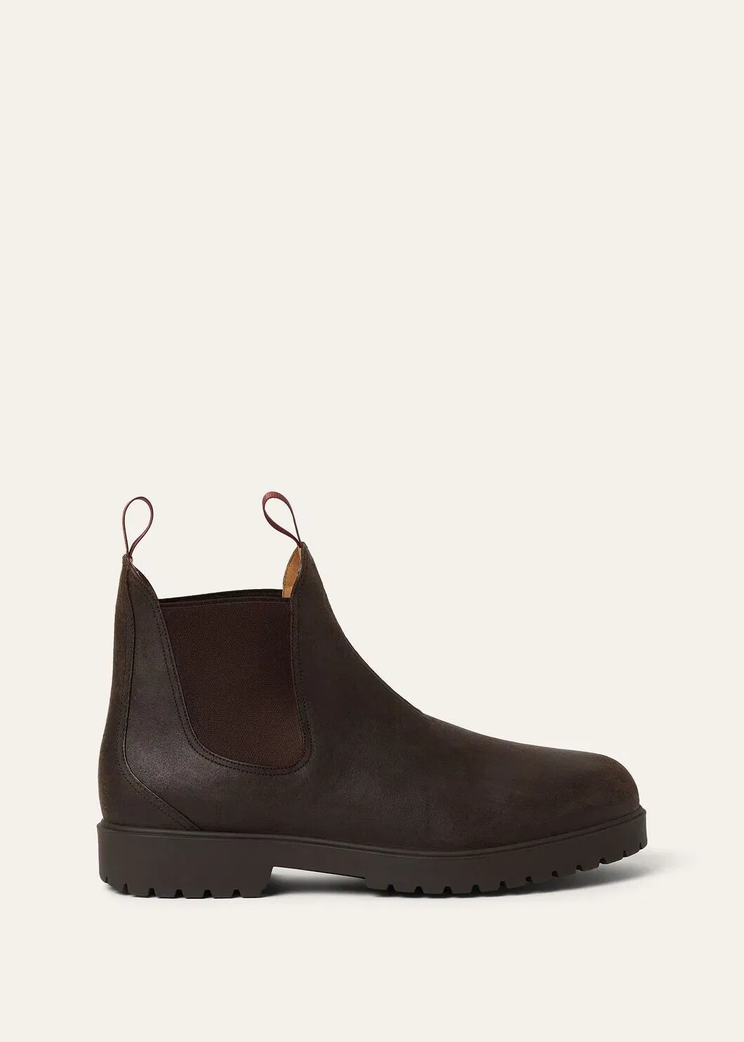 LoroPiana Dover Walk Chelsea Boot Very Dark Brown