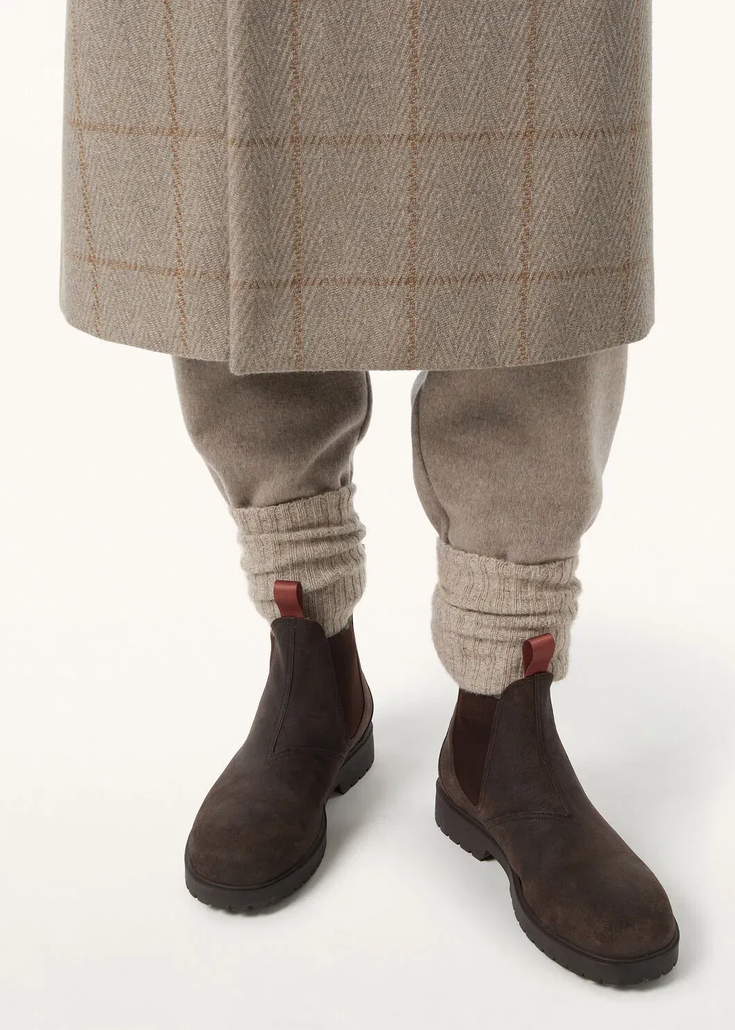 LoroPiana Dover Walk Chelsea Boot Very Dark Brown
