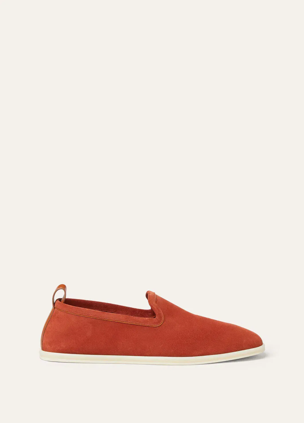 LoroPiana Venice Walk Loafer Dark Brick