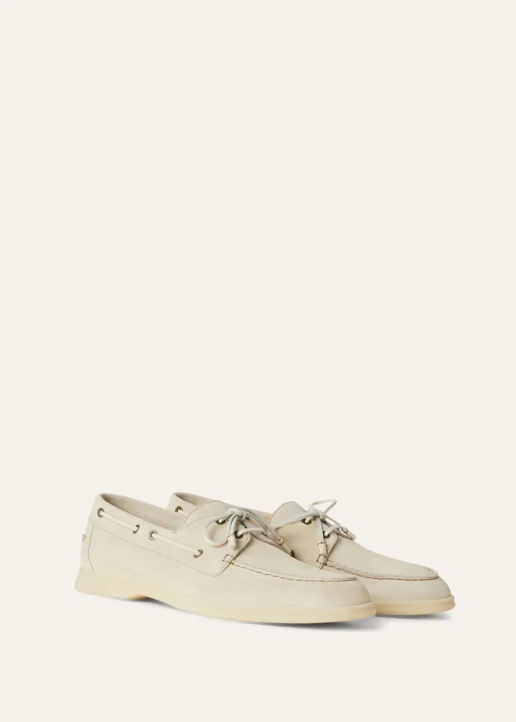 LoroPiana Sea-Sail Walk Loafer Ecru