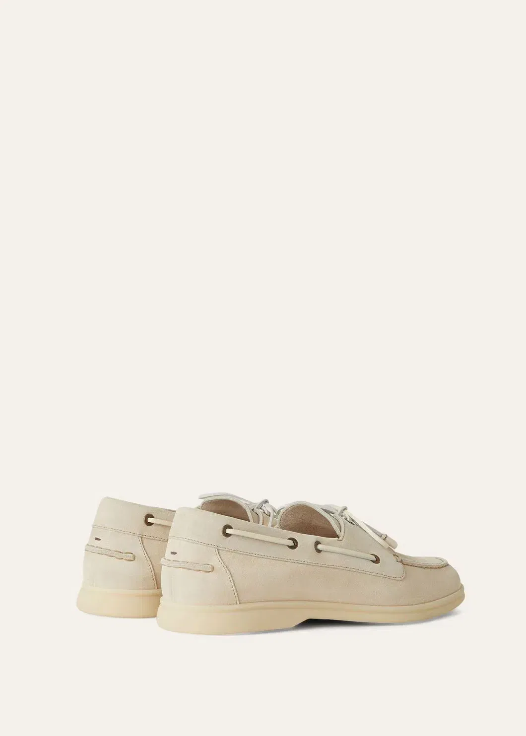 LoroPiana Sea-Sail Walk Loafer Ecru