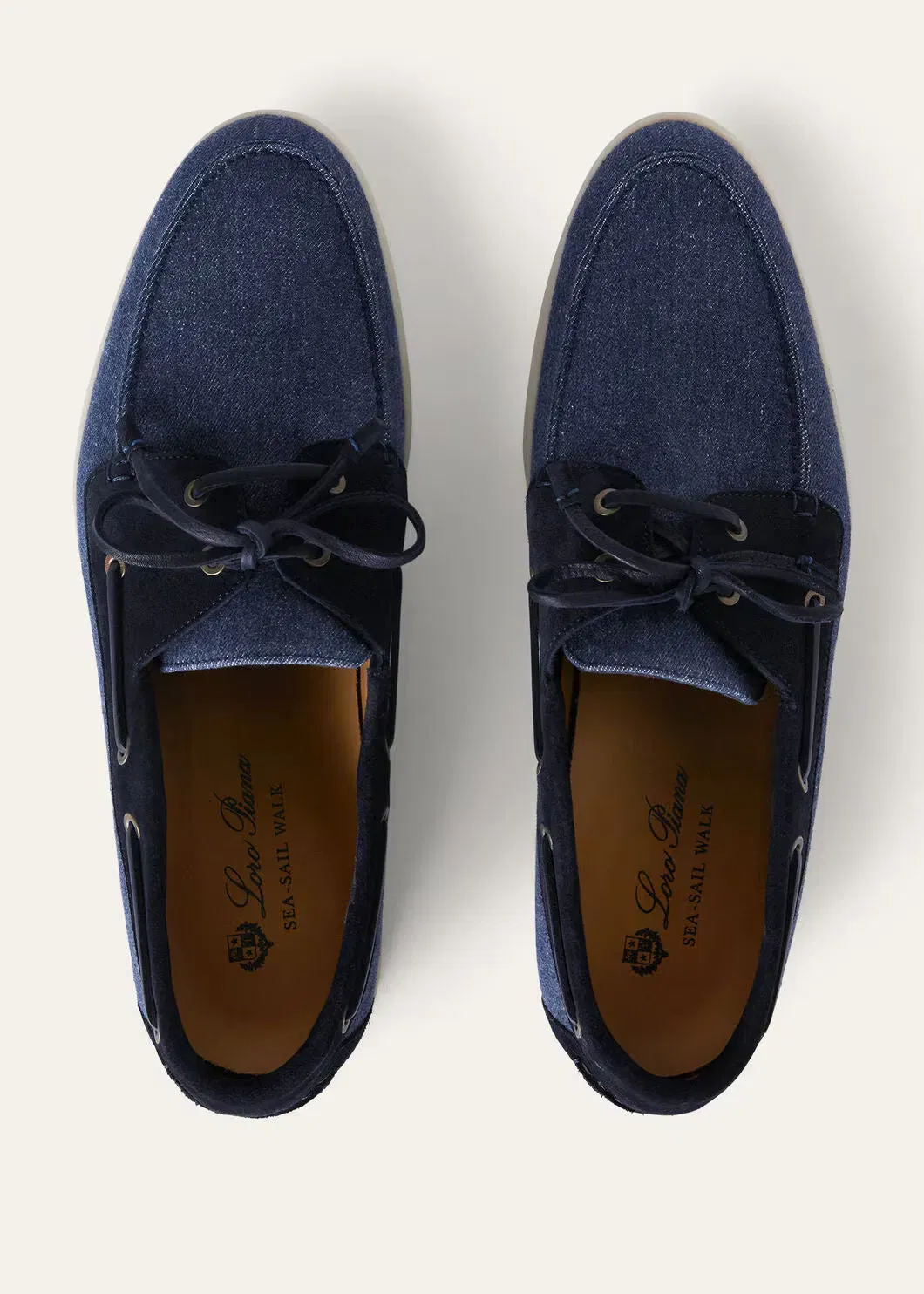 LoroPiana Sea-Sail Walk Loafer Surge Blue