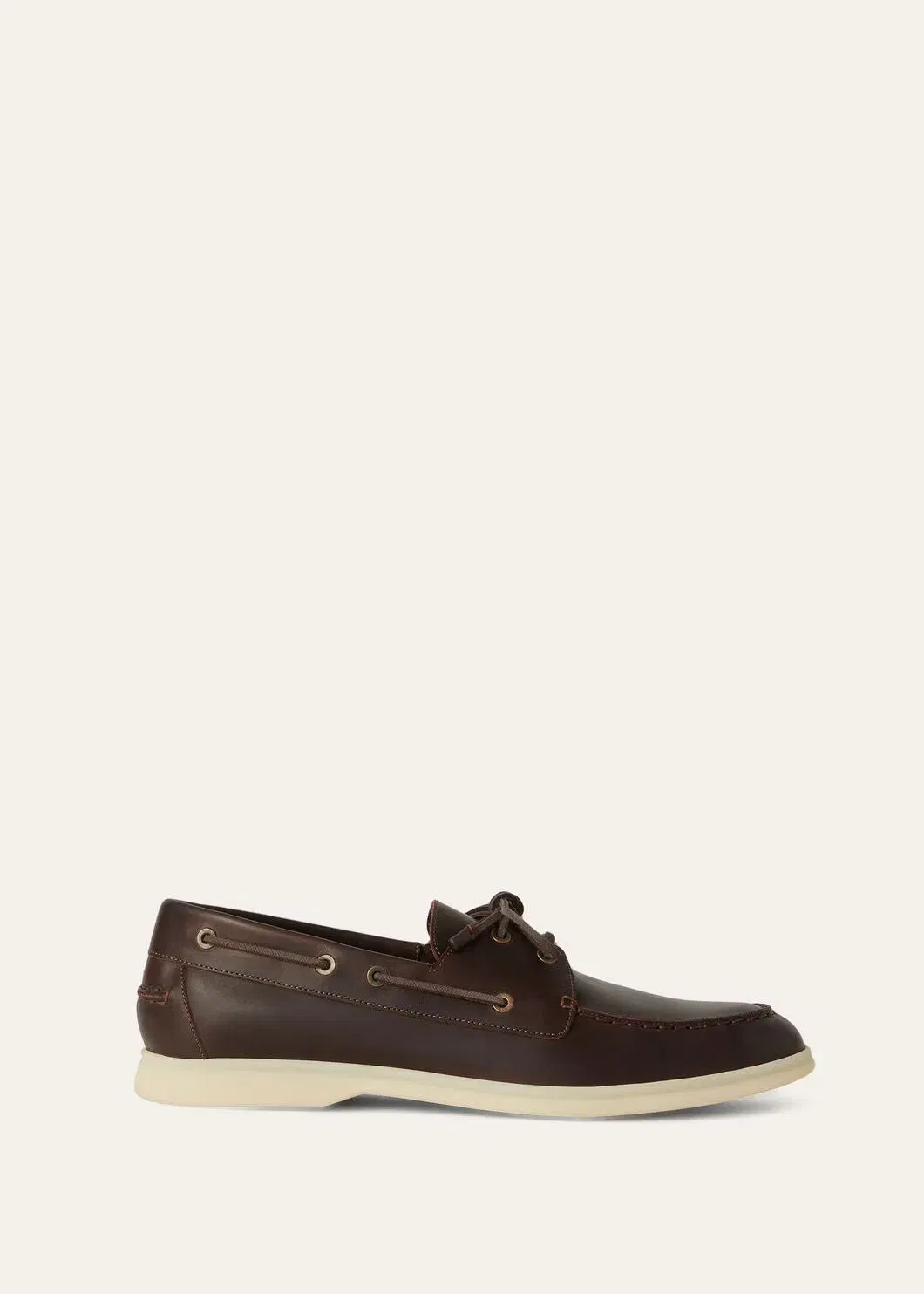 LoroPiana Sea-Sail Walk Loafer Light Chocolate